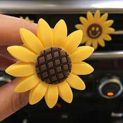 Sunflower Happy Face Car Air Outlet Fragrant Perfume Diffuser Clip