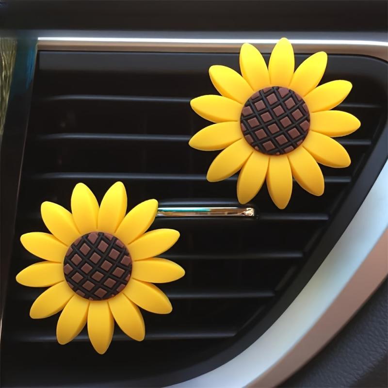 Sunflower Happy Face Car Air Outlet Fragrant Perfume Diffuser Clip