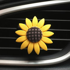 Sunflower Happy Face Car Air Outlet Fragrant Perfume Diffuser Clip