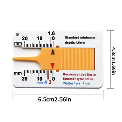 Car Wheel Tire Depth Gauge 0-20mm Measure Tool