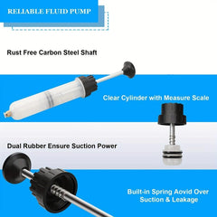 Fluid Extractor Filling Change Syringe Bottle Transfer Pump Hand Tool