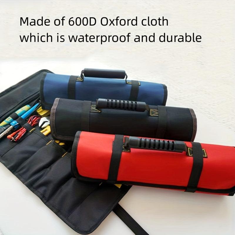 Large Wrench Roll Up Tool Bag 22 Pockets Organizer