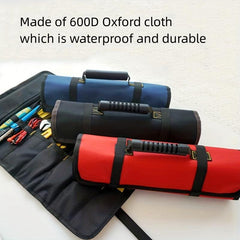 Large Wrench Roll Up Tool Bag 22 Pockets Organizer