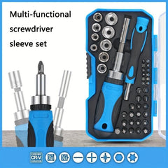 Ratchet Screwdriver Bit Set Slotted Cross & Universal Tools