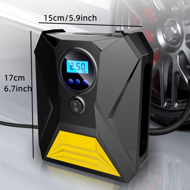 DC Portable Air Compressor 150 Psi Inflator with LED Light