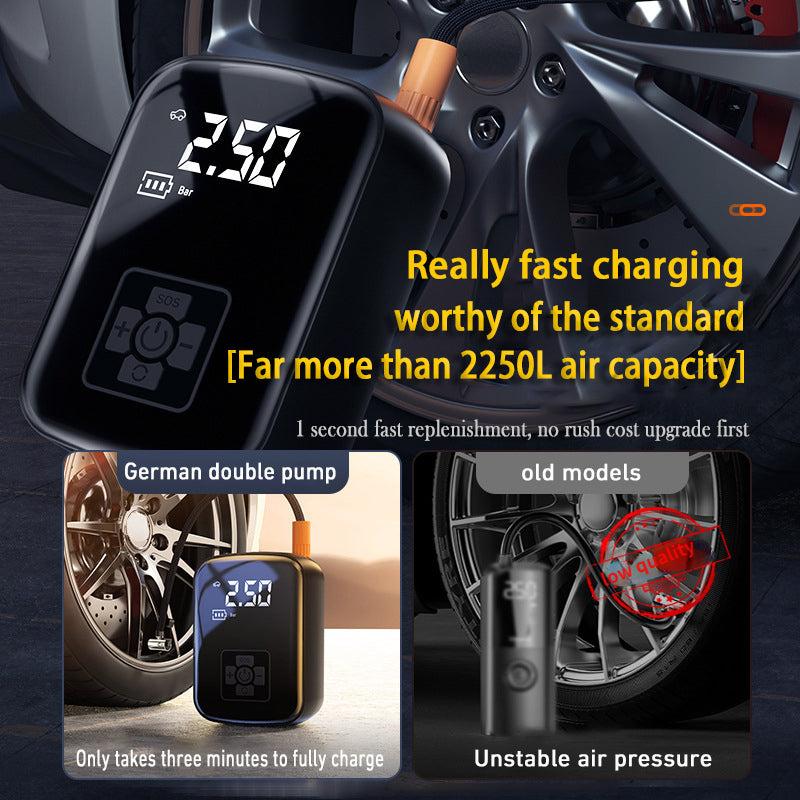 High Speed 150W Car Air Compressor With LED Lamp