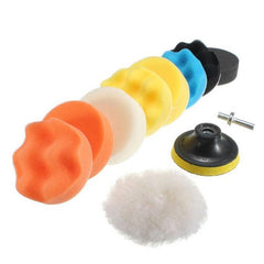 11-Piece Car Polishing Kit Drill Adapter Sponge Wool Professional Shine