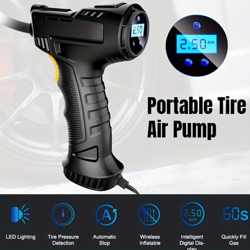 120W Portable Air Compressor Inflator for Car/Bicycle/Balls