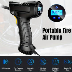 120W Portable Air Compressor Inflator for Car/Bicycle/Balls