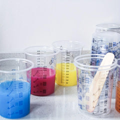 Disposable Measuring Cups 20 oz Clear Plastic Graduated Cup Epoxy Resin Mixing