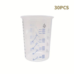 Disposable Measuring Cups 20 oz Clear Plastic Graduated Cup Epoxy Resin Mixing