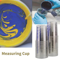 Disposable Measuring Cups 20 oz Clear Plastic Graduated Cup Epoxy Resin Mixing