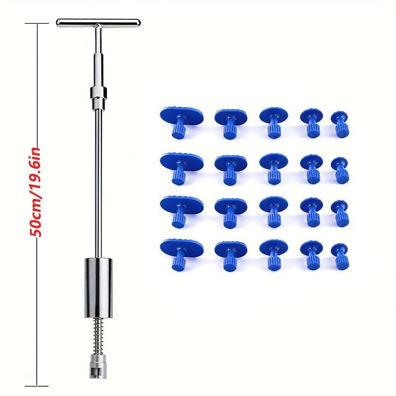 Car Dent Repair Kit Metal T Handle Puller Plastic Glue Tabs No Glue Gun