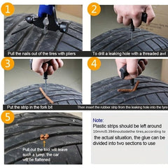 12 Pcs Tire Repair Tool Set Vacuum Tire Repair Strip