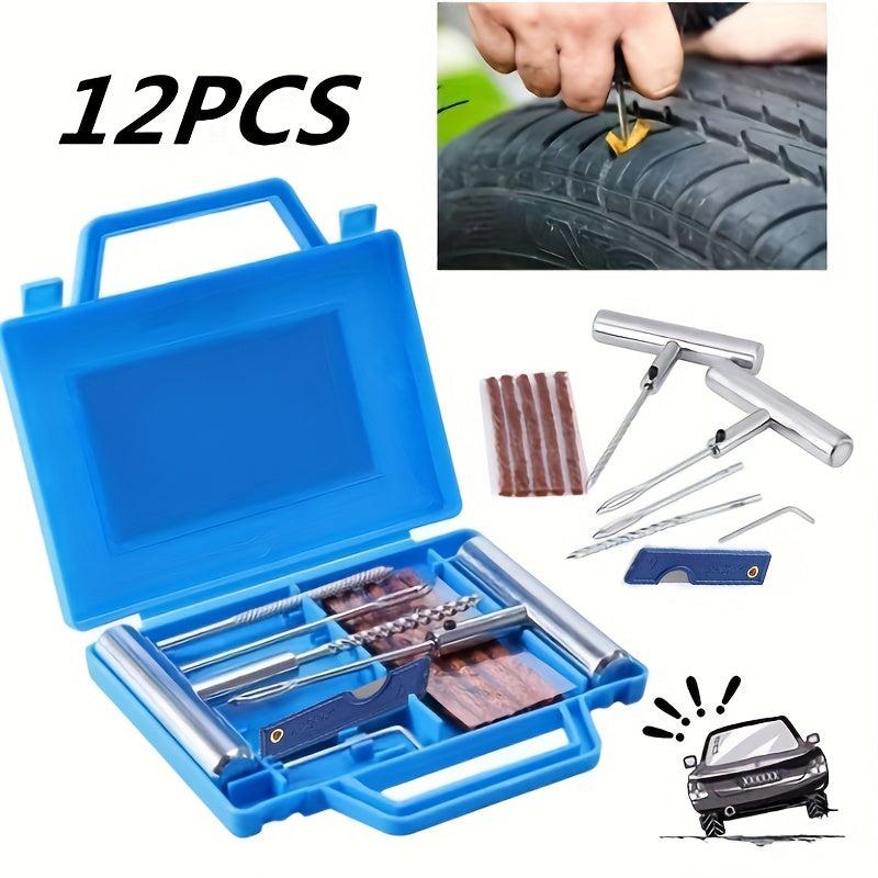 12 Pcs Tire Repair Tool Set Vacuum Tire Repair Strip