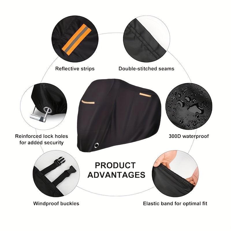 Waterproof Motorcycle Cover Outdoor UV Protective, Dustproof, Wear Resistant