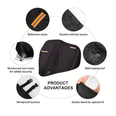 Waterproof Motorcycle Cover Outdoor UV Protective, Dustproof, Wear Resistant