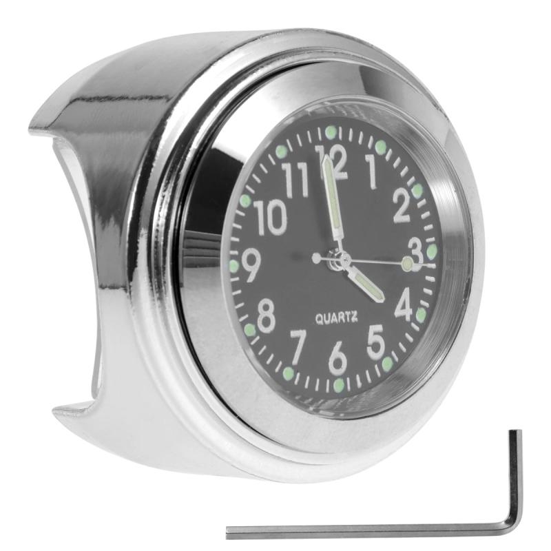 Aluminum Motorcycle Clock Waterproof Handlebar Watch