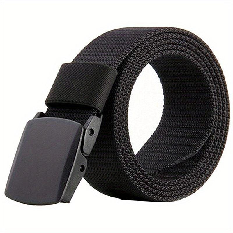 Men's Military Belt Automatic Buckle Nylon Belt For Outdoor