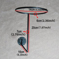 Motorcycle Helmet Hat Holder Hook Jacket Rack Hanger Display Metal Wall Mounted