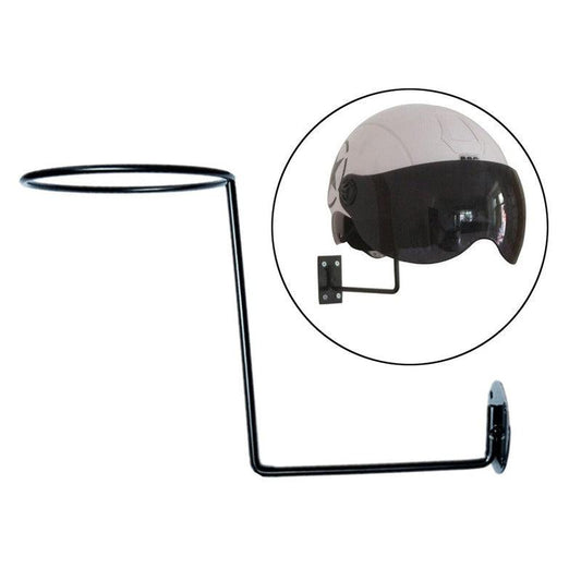 Motorcycle Helmet Hat Holder Hook Jacket Rack Hanger Display Metal Wall Mounted