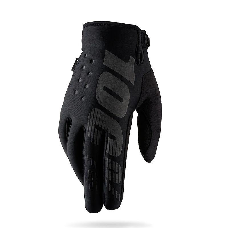 Motorcycle Gloves Winter Warm Full Finger Coldproof Cycling Gloves