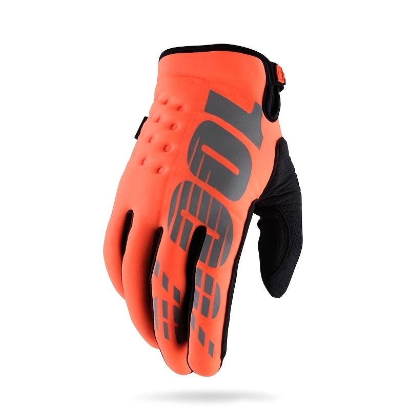 Motorcycle Gloves Winter Warm Full Finger Coldproof Cycling Gloves