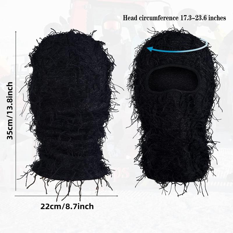 Knitted Balaclava Full Face Ski Mask Windproof Cold Weather Gear