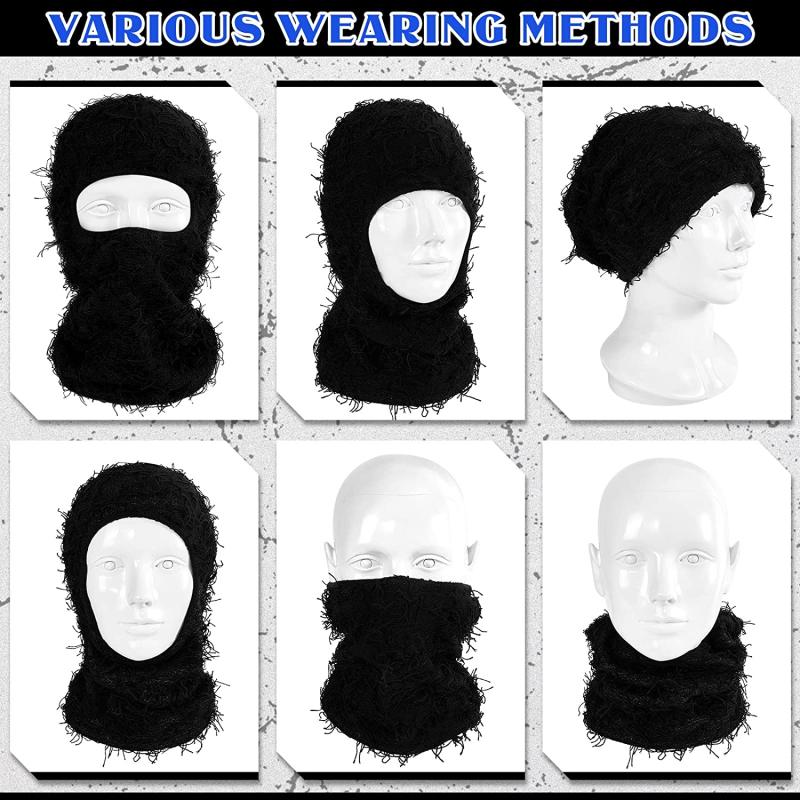Knitted Balaclava Full Face Ski Mask Windproof Cold Weather Gear