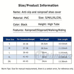 Waterproof Anti Slip Men's Rainproof Shoe Cover