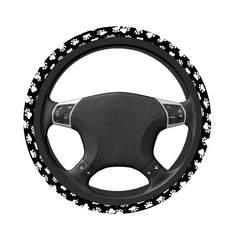 1pc Dog Paw Print Steering Wheel Cover