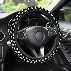 1pc Dog Paw Print Steering Wheel Cover
