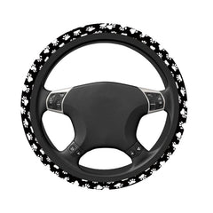 1pc Dog Paw Print Steering Wheel Cover