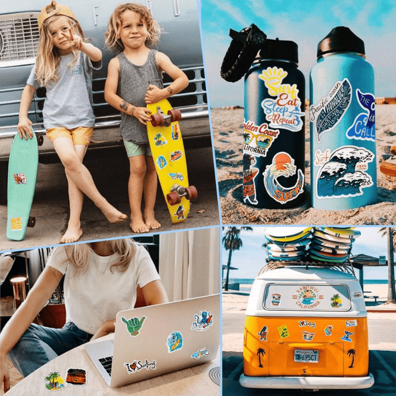 100pcs Retro Girl Graffiti Waterproof Stickers for Computers Water Bottles