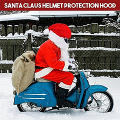 Santa Claus Motorcycle Helmets Christmas Hats Crazy Funny Design