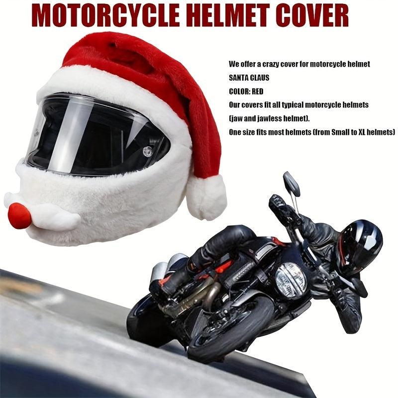 Santa Claus Motorcycle Helmets Christmas Hats Crazy Funny Design