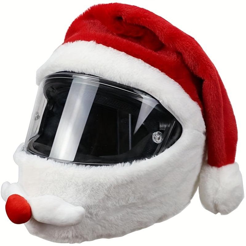 Santa Claus Motorcycle Helmets Christmas Hats Crazy Funny Design