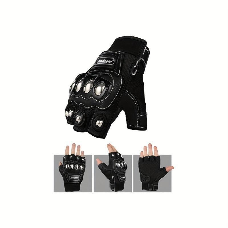 Steel Outdoor Knuckle Motorcycle Motorbike Safety Gloves