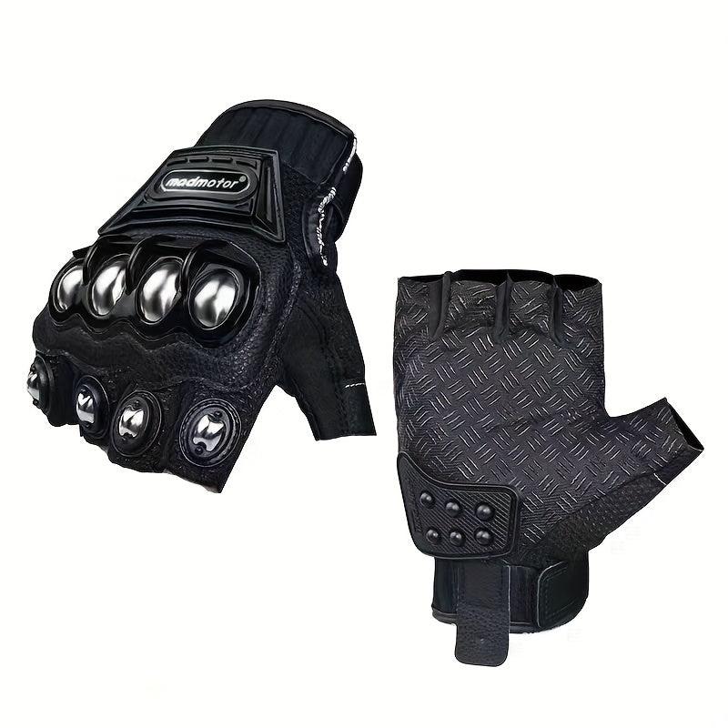 Steel Outdoor Knuckle Motorcycle Motorbike Safety Gloves