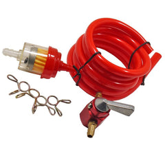 Motorcycle Upgrade: 3 28ft Fuel Hose Pipe + Gas Fuel Filter