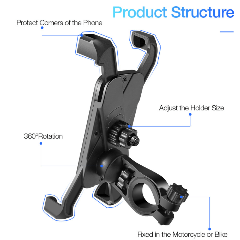 Bike Phone Holder iPhone Motorcycle Mobile Cellphone GPS Mount