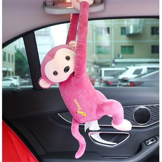 Creative Monkey Tissue Box Cartoon Paper Holder for Car Home Bathroom