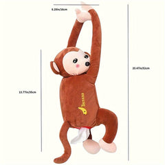 Creative Monkey Tissue Box Cartoon Paper Holder for Car Home Bathroom