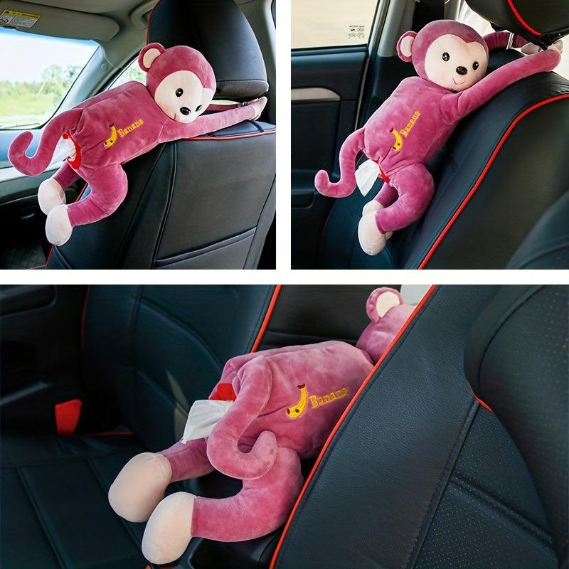 Creative Monkey Tissue Box Cartoon Paper Holder for Car Home Bathroom