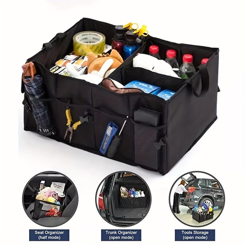 Car Trunk Organizer SUV Backseat Storage Waterproof Foldable Box