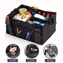 Car Trunk Organizer SUV Backseat Storage Waterproof Foldable Box
