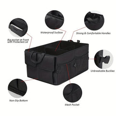 Car Trunk Organizer SUV Backseat Storage Waterproof Foldable Box