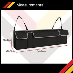 Car Trunk Bag Organizer Large Capacity Foldable Backseat Storage Mesh