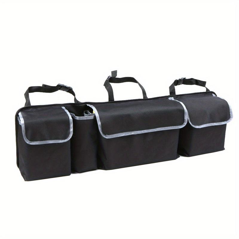 Car Trunk Bag Organizer Large Capacity Foldable Backseat Storage Mesh