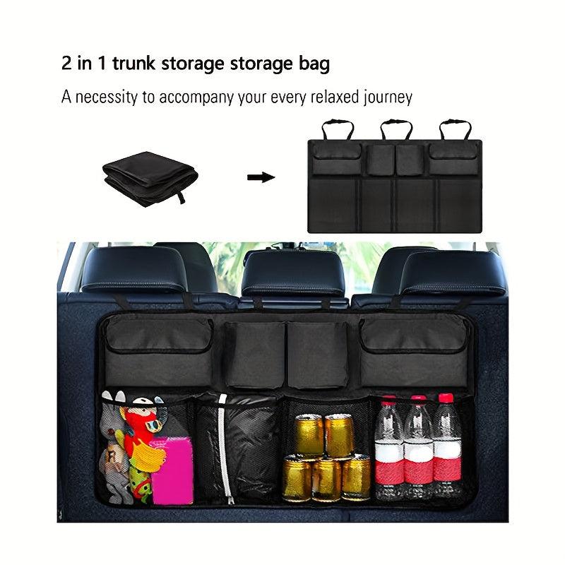Universal Car Trunk Bag Organizer Large Capacity Cargo Mesh Pocket